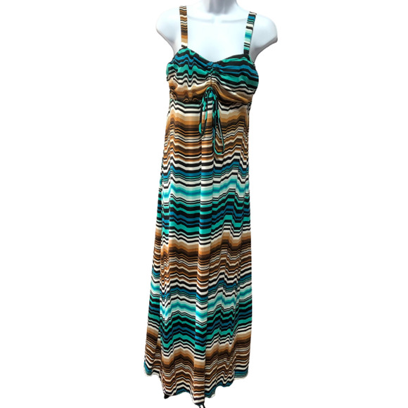 jonathan martin Dresses & Skirts - Jonathan Martin Summer Dress Size Medium Green/Brown